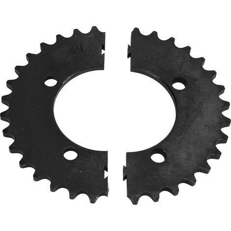 Pignon de chaîne fendu 32 dents en acier 420 pour moto, scooter électrique et course (1/5)