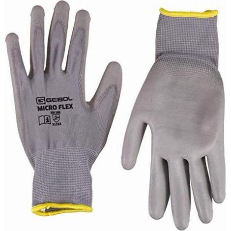 Guanti Micro-Flex Grigio Taglia 8 (1/5)