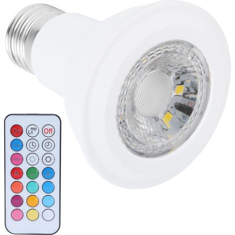 Barre de projecteur RGBW 10 W avec éclairage d'ambiance, télécommande, 16 couleurs, mémoire et minuterie, culot E27. (1/5)