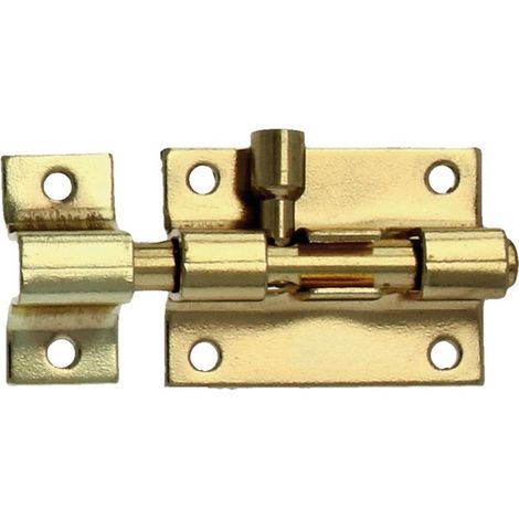 Grendelriegel 30mm Türriegel Schubriegel Messing poliert Bolzenriegel Riegel