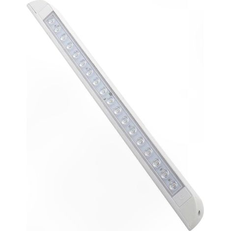 Bandeau LED 9W 12V imperméable 506mm pour éclairage extérieur camping-car, bateau, remorque, terrasse, portique, solution lumineuse durable. (1/5)