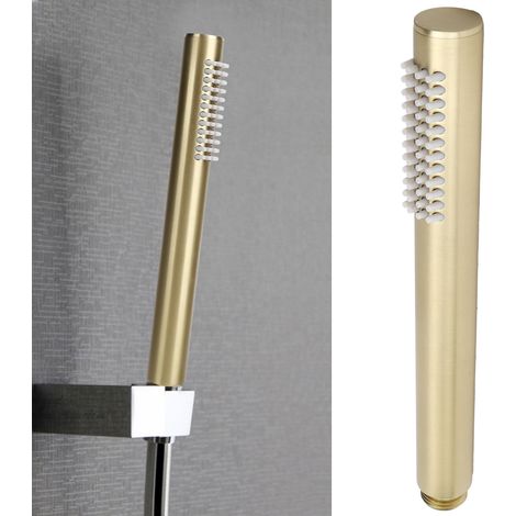 Handbrausekopf aus Kupfer G1/2, Hochdruckbrause für Bad und Haushalt (gold) (1/5)