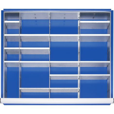 Rau Schubladen-Einteilungs-Set Schublade-XL H 180-360mm 3 Trenn + 16 Steckwände