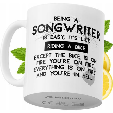 Lustige Kaffeetasse für Songwriter mit witzigem Textdesign – ideal für Geburtstage, Namenstage, Feiertage und besondere Anlässe. Hochwertige Tasse für Zuhause, Büro und Arbeit. Farbe: Weiß, 330 ml.