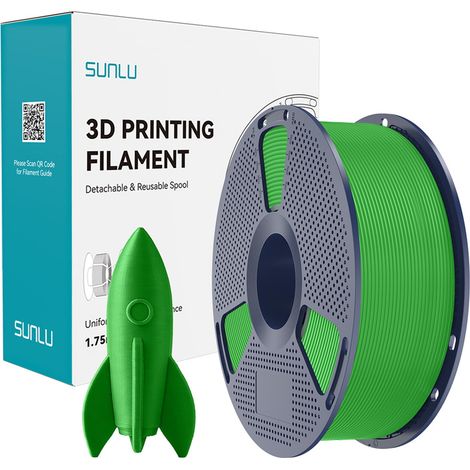 Filamento SUNLU PLA ad alta velocità 1,75 mm 1 kg (verde) (1/5)