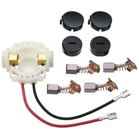 Conjunto de soporte de carbón en Negro/Blanco como reemplazo para motores eléctricos (1/4)