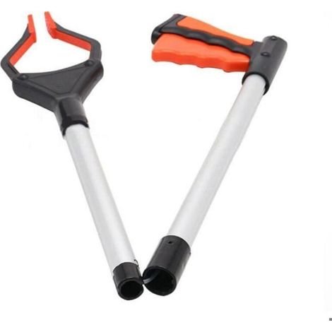 Pince de Ramassage Pliable, Ramasseur de Déchets de Jardin Extensible de 32 Pouces, （orange）81cm (1/4)