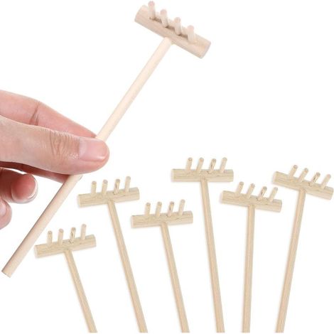 7-Piece Miniature Tabletop Zen Garden Accessories: Rakes, Rocks, and Sand – Ideal for Home Decor and Gift (1/4)