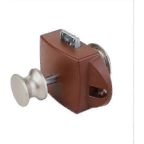 Serrure de porte monobloc pour toilettes de camping-car (1/2)