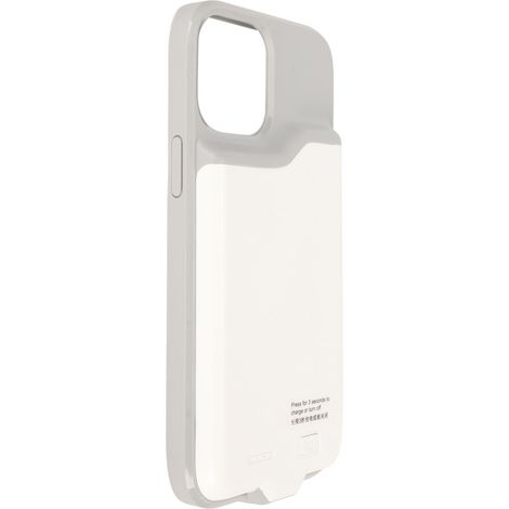 Étui chargeur de batterie externe 6,7 pouces 5500 mAh pour iPhone 12 Pro Max (blanc) (1/5)