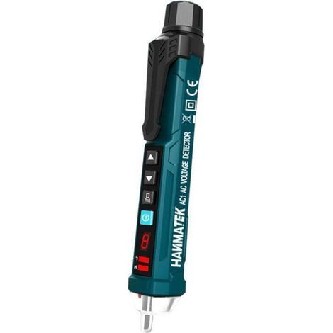 FENOPLASTICADétecteur de Tension sans Contact,HANMATEK AC1 Sensibilité Réglable/Écran LCD/LED Lampe de Poche/Double Portée 12V/48V-1000V