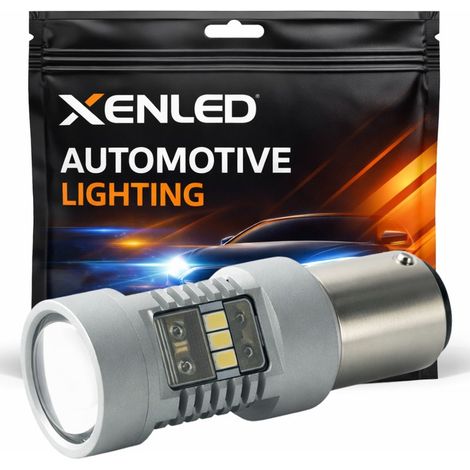 Ampoule XENLED 14 LEDs - P21W 1156 T25 - Blanc - 1200Lms - 12V - Aluminium (1/5)