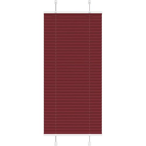 Plissee Bordeauxrot 55x150 cm Stoffbreite 54,4 cm Polyester