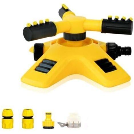 Oscillating Sprinkler, Automatic Rotating Tandem 360 Degree Garden Watering Equipment, Spray Diameter 8-10 m Watering Sprinkler, for Lawn Garden Irrigation (1/4)