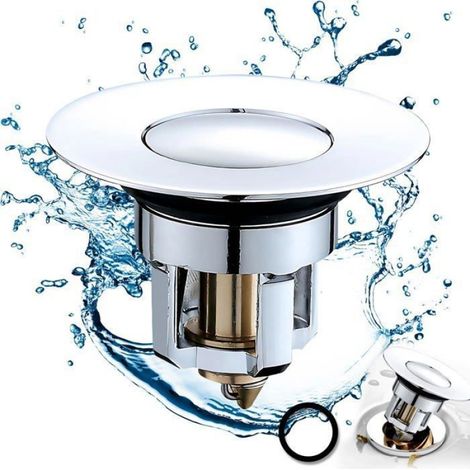 Bouchon De Vidange - Inox - Diamètre Intérieur 33 5 Mm - Anti-Odeurs - Filtre Anti-Obstruction - 1 Pièce (1/4)