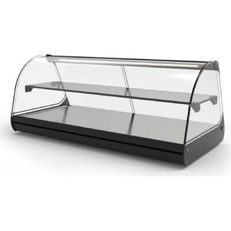 Vitrine Neutre Standard - 840 mm - 2 Étagères - Sayl