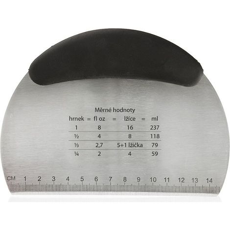 Teigspatel aus Stahl, Küchenschaber, 16 cm
