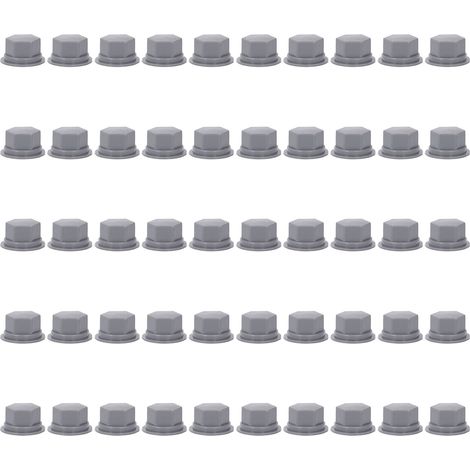 Couvercles hexagonaux pour vis silicone M20 (23mm) - Lot de 50 - Protection étanche et anti-poussière (1/5)