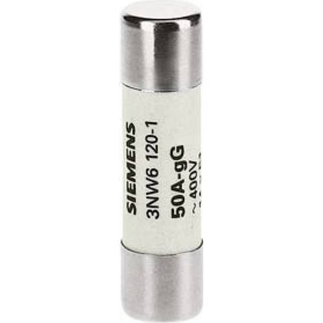 Siemens 3NW61201 Cartouche fusible cylindrique 50 A 500 V 10 pc(s) (1/2)