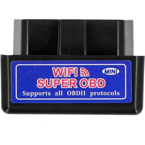Scanner OBD2 ELM327 - Adaptateur Diagnostic Automobile 12 V - Compatible Android iOS Windows - Protocoles CAN J1850 ISO - Noir - 1 Pièce (1/4)