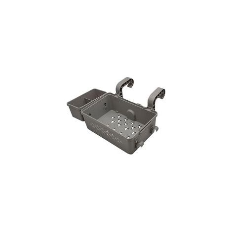 Cestino portaoggetti con portabicchiere, pratico per riporre snack e bevande, adatto solo per accessori piscina/vasca da bagno/spa. - Crezuo