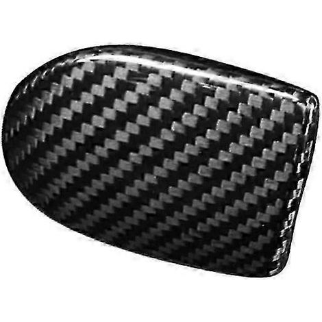 Baguette de garniture en fibre de carbone pour poignée de boîte à gants côté passager, compatible avec les modèles Mini Cooper F55, F56 et F57 (2014-2021). (1/4)