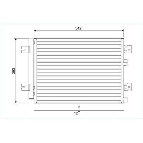 Condenseur, climatisation Valeo 814077 DACIA 8200741257 8660003439 921007794R