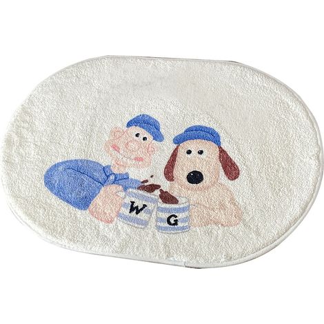 Tapis d'entrée à motifs de dessins animés, tapis de salle de bain absorbant en peluche, tapis d'entrée antidérapant WG4060cm (1/5)