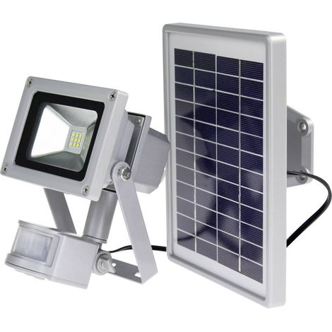AS Schwabe 46978 Faretto solare con rilevatore di movimento 10 W Colore luce: Bianco neutro (1/5)