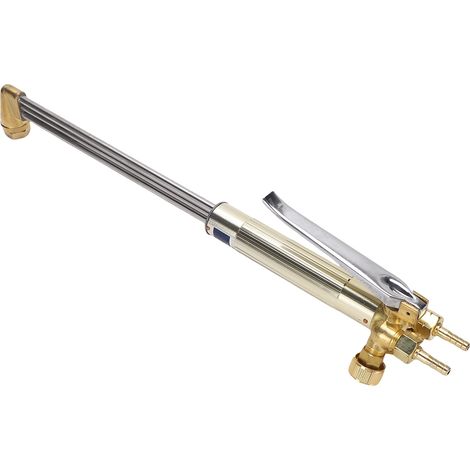 Chalumeau de découpe oxyacétylénique 50 cm, anti-retour de flamme, pour tuyau de gaz en acier inoxydable BSP3/8. Chalumeau de découpe manuel. (1/5)