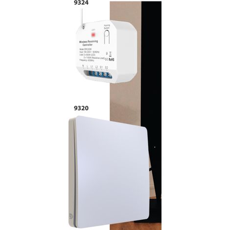 Kit feb elettrica rele smart impulsivo e pulsante wireless singolo - 9303