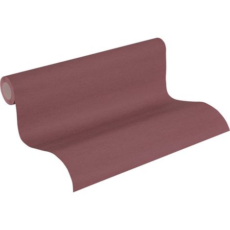 Papier peint moderne aubergine pour salle à manger Tapisserie intissée monochrome pour chambre Papier peint uni couleur mûre (1/5)