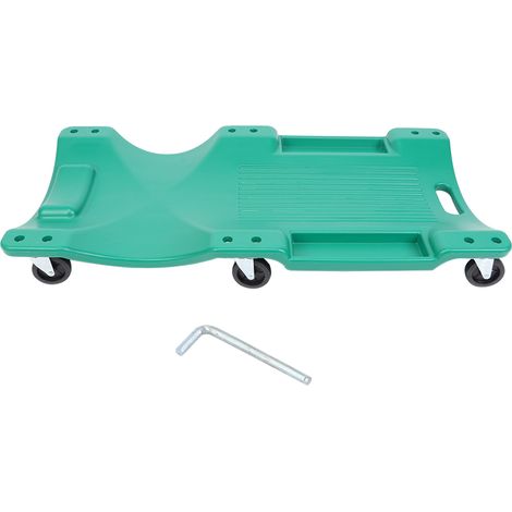 Chariot de mécanicien universel 38 pouces, roues en plastique, capacité de charge 2T, sans coussin en mousse (1/5)