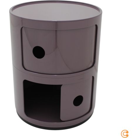[GEBRAUCHT] B-Ware Kartell Componibili 4966 lila Bürocontainer Container Kunststoff (1/2)