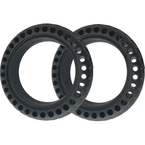 Pneu Plein pour Xiaomi Trottinette M365/Pro/Pro2/1S/Essential/3, Roue Alveolée Dure Anti Crevaison Anti dérapant Increvable Solide 8,5 Pouces Avant/Arrière (1/5)