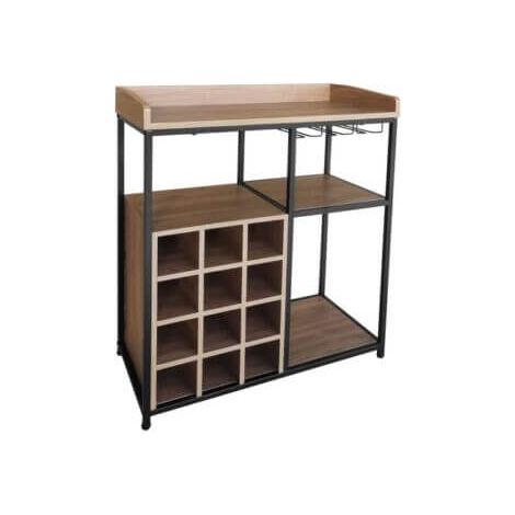 cantinetta metallo nero, 70x34x82 cm