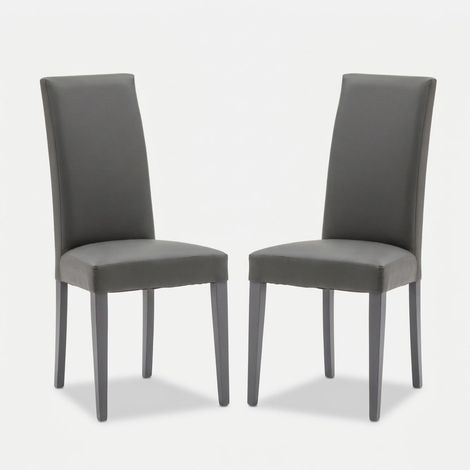 Set mit 2 Esszimmerstühlen aus Kunstleder Julia (1/5)