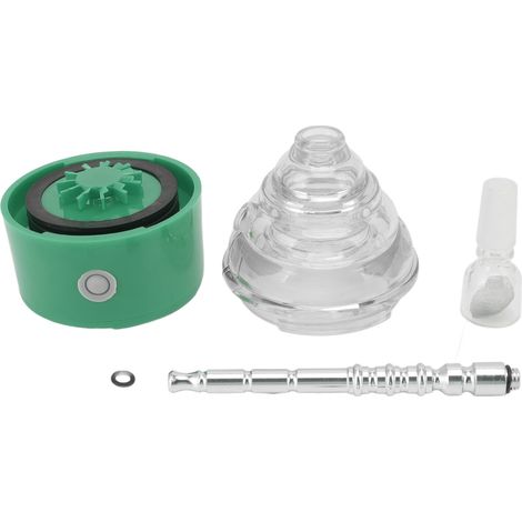 Narguilé tuyau plastique pipe à fumer chicha tabac cigarette accessoires fumée vert (1/5)