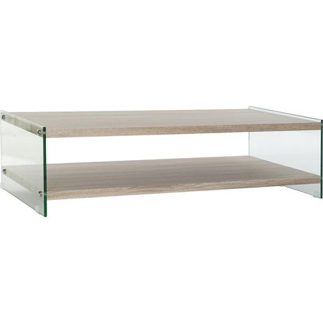 Glass Couchtisch MDF 130x65x35.5 Glas MDF eingeweichtes mehrfarbiges Materialfamilie von Farben Bässe Details Details Details (1/5)