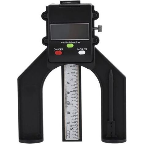 Jauge de Profondeur Haute Précision Affichage INC/ABS à Chiffres avec Jauge de Profondeur 0-80mm avec Pied Magnétique (1/5)