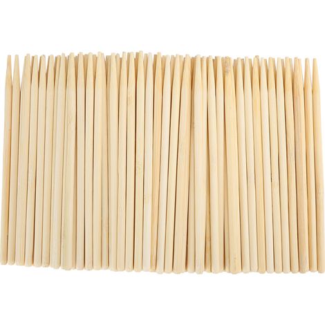 Lot de 500 bâtons en bambou pour dessin, outil artisanal en bois brut pour peinture à gratter nocturne DIY (1/5)