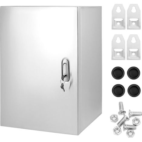 Armoire de commande 50x40x20 cm en acier inoxydable 304 - coffret d'alimentation mural avec serrure solide et joint étanche (1/5)