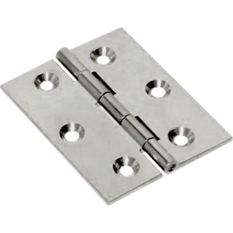 BL CERNIERA FRESATA PIANA NICHEL SAT 50X40 MM 2 PZ 6 BL