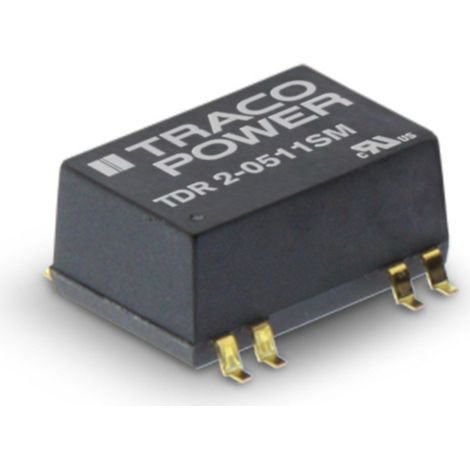 TracoPower TDR 2-0523SM Convertisseur CC/CC CMS 5 V/DC 15 V/DC, -15 V/DC 67 mA 2 W Nbr. de sorties: