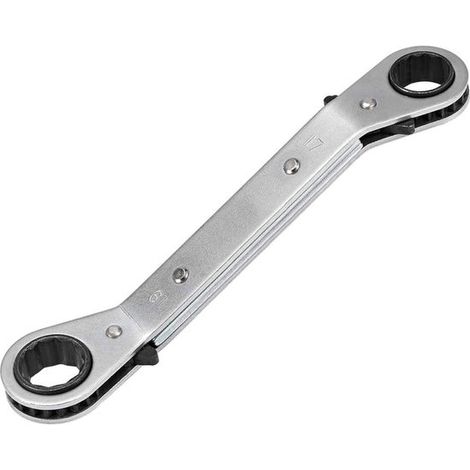 Chiave a cricchetto reversibile, doppia bussola sfalsata 11 mm x 13 mm, Cr-V (1/5)