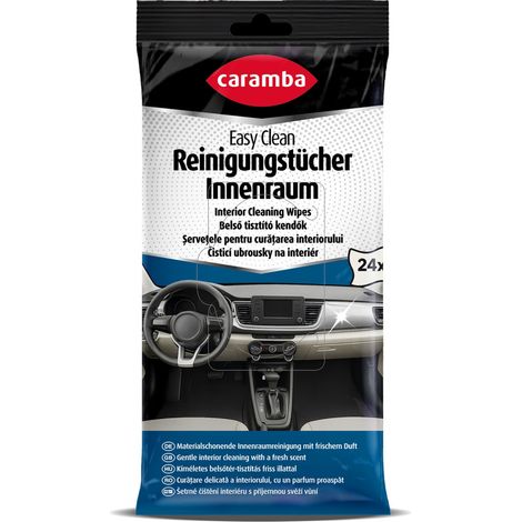 Caramba Easy Clean Reinigungstücher 24 Stück – Auto Innenraum, schnelle Reinigung