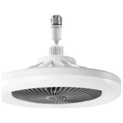 AIMOONSA Ventilateur Plafond Avec Lumiere,ventilateur Silencieux Plafond,E27 plafonnier LED À Intensité Variable,3vitesses,Temporisable (Gris) [Classe énergétique A] (1/5)
