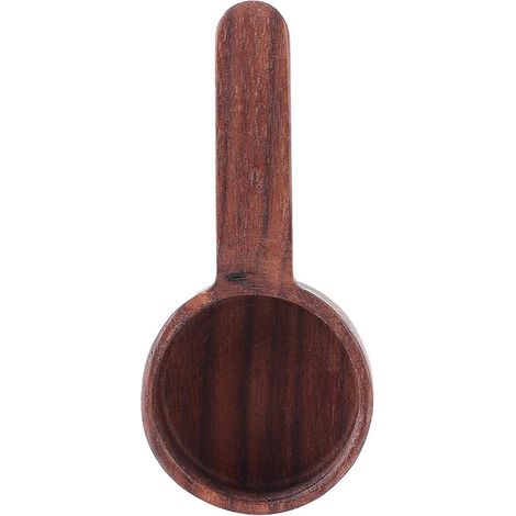 Cuillère doseuse à café en bois avec long manche pour café moulu, expresso, lait en poudre (courte) (1/5)