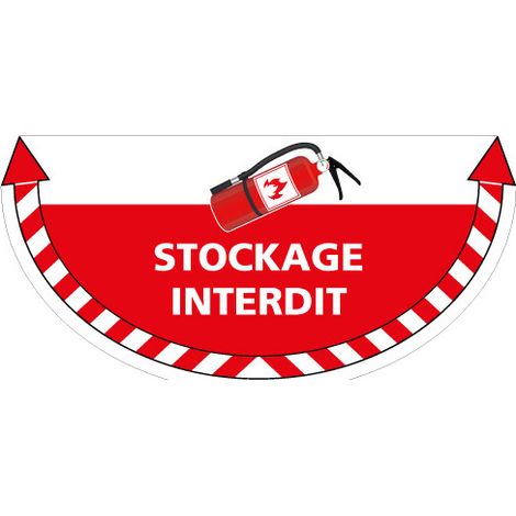 ADHESIF SOL ANTIDERAPANT SIGNALISATION STOCKAGE INTERDIT SECURITE INCENDIE (G1374)