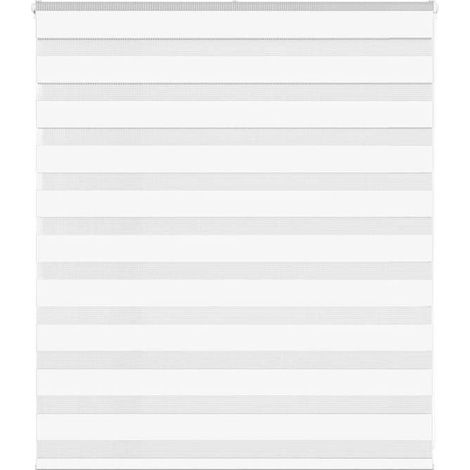 4014736 Store zèbre blanc 135x100 cm largeur du tissu 130,9cm polyester (1/5)